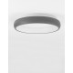 Triac Dimmable Sandy Gray Aluminium & Acrylic LED 32 Watt 230 Volt 1952Lm 3000K IP20 D: 41 H: 8.5 cm 