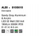 Triac Dimmable Sandy Gray Aluminium & Acrylic LED 32 Watt 230 Volt 1952Lm 3000K IP20 D: 41 H: 8.5 cm 