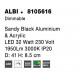 Triac Dimmable Sandy Black Aluminium & Acrylic LED 32 Watt 230 Volt 1952Lm 3000K IP20 D: 41 H: 8.5 cm 