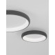 Triac Dimmable Sandy Gray Aluminium & Acrylic LED 50 Watt 230 Volt 2876Lm 3000K IP20 D: 61 H: 8.5 cm 