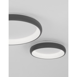 Triac Dimmable Sandy Gray Aluminium & Acrylic LED 50 Watt 230 Volt 2876Lm 3000K IP20 D: 61 H: 8.5 cm 