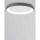 Triac Dimmable Sandy Gray Aluminium & Acrylic LED 50 Watt 230 Volt 2876Lm 3000K IP20 D: 61 H: 8.5 cm 