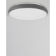 Triac Dimmable Sandy Gray Aluminium & Acrylic LED 50 Watt 230 Volt 2876Lm 3000K IP20 D: 61 H: 8.5 cm 