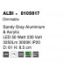 Triac Dimmable Sandy Gray Aluminium & Acrylic LED 50 Watt 230 Volt 2876Lm 3000K IP20 D: 61 H: 8.5 cm 