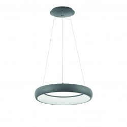 Triac Dimmable Sandy Gray Aluminium & Acrylic LED 32 Watt 230 Volt 1950Lm 3000K IP20 D: 41 H: 120 cm Adjustable Height 