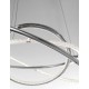 Chrome Aluminium & Acrylic LED 53 Watt 230 Volt 5071Lm 3000K IP20 D: 60 H: 120 cm Adjustable Height & Adjustable 