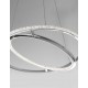 Chrome Aluminium & Acrylic LED 29 Watt 230 Volt 2010Lm 3000K IP20 D: 45 H: 120 cm Adjustable Height & Adjustable 