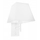 White Aluminium White Shade Switch On/Off E27 1x12 Watt IP20 230 Volt L: 21 W: 25.5 H: 33 cm 
