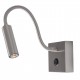 Chrome Aluminium Adjustable Switch On/Off LED Samsung 3 Watt 190Lm 3000K IP20 L: 32 W: 8 H: 8 cm 