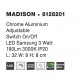 Chrome Aluminium Adjustable Switch On/Off LED Samsung 3 Watt 190Lm 3000K IP20 L: 32 W: 8 H: 8 cm 