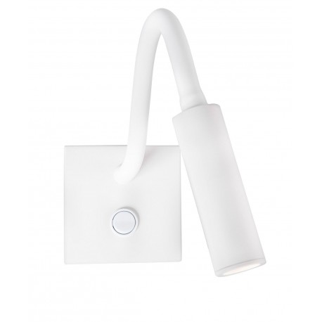 White Aluminium Adjustable Switch On/Off LED Samsung 3 Watt 190Lm 3000K IP20 L: 32 W: 8 H: 8 cm 