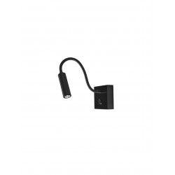 Black Aluminium Adjustable Switch On/Off LED Samsung 3 Watt 190Lm 3000K IP20 L: 32 W: 8 H: 8 cm 