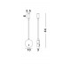 White Aluminium Adjustable Switch On/Off LED Samsung 3 Watt 190Lm 3000K IP20 L: 10 W: 3 H: 44 cm 