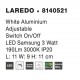 White Aluminium Adjustable Switch On/Off LED Samsung 3 Watt 190Lm 3000K IP20 L: 11 W: 9 H: 11 cm Rotating & Adjustable 