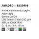 White Aluminium & Acrylic Adjustable Switch On/Off LED Edison 6 Watt 230 Volt 528Lm 3000K IP20 L: 12 W: 12 H: 12 cm 