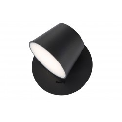 Black Aluminium & Acrylic Adjustable Switch On/Off LED Edison 6 Watt 230 Volt 528Lm 3000K IP20 L: 12 W: 12 H: 12 cm 