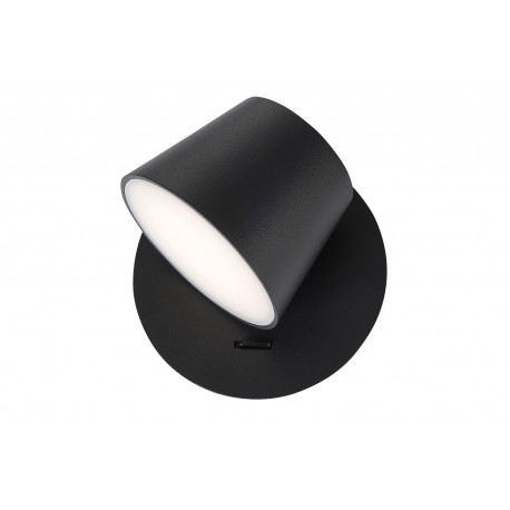 Black Aluminium & Acrylic Adjustable Switch On/Off LED Edison 6 Watt 230 Volt 528Lm 3000K IP20 L: 12 W: 12 H: 12 cm 