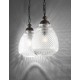 Clear Glass Dark Brown Base & Chain LED E27 1x12 Watt 230 Volt IP20 Bulb Excluded D: 27 H1: 45 H2: 120 cm 