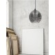 Smoke Glass Black Metal LED E27 1x12 Watt 230 Volt IP20 Bulb Excluded D: 30 H1: 27 H2: 140 cm Adjustable height 