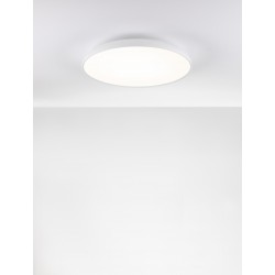3000K Triac Dimmable Sandy White Aluminium & Acrylic LED 50 Watt 220-240 Volt 3741Lm IP20 D: 60 H: 9 cm 