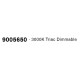 3000K Triac Dimmable Champagne Gold Aluminium & Acrylic LED 40 Watt 220-240 Volt 2541Lm IP20 Remote Control Included D: 45 H: 1