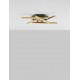 Triac Dimmable Brushed Gold & Black Aluminium & Acrylic LED 38 Watt 220-240 Volt 1993Lm 3000K IP20 D: 65 H: 10.7 cm 