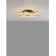 Triac Dimmable Brushed Gold & Black Aluminium & Acrylic LED 38 Watt 220-240 Volt 1993Lm 3000K IP20 D: 65 H: 10.7 cm 