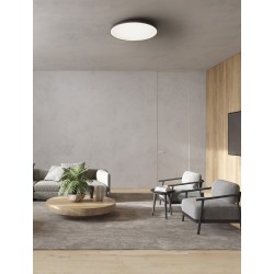 2700-6000K Dimmable Sandy Black Aluminium & Acrylic LED 50 Watt 220-240 Volt 3741Lm IP20 D: 60 H: 9 cm 