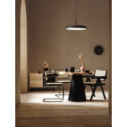 2700-4000K CCT Dimmable Sandy Black Aluminium & Acrylic LED 40 Watt 220-240 Volt 2541Lm IP20 Remote Control Included D: 45 H: 1