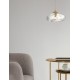 Brass Gold Metal Blown Clear Glass LED G9 1x5 Watt 230 Volt IP20 Bulb Excluded D: 20 H: 200 cm Adjustable Height