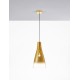 Gold Metal Gradient Glass LED E27 1x12 Watt 230 Volt IP20 Bulb Excluded D: 23 H1: 45 H2: 120 cm Adjustable height 