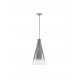 Chrome Metal Gradient Glass LED E27 1x12 Watt 230 Volt IP20 Bulb Excluded D: 23 H1: 45 H2: 120 cm Adjustable height 
