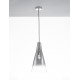 Chrome Metal Gradient Glass LED E27 1x12 Watt 230 Volt IP20 Bulb Excluded D: 23 H1: 45 H2: 120 cm Adjustable height 