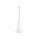 White Glossy Glass LED E27 1x12 Watt 230 Volt IP20 Bulb Excluded D: 23 H1: 45 H2: 120 cm Adjustable height 