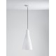 White Glossy Glass LED E27 1x12 Watt 230 Volt IP20 Bulb Excluded D: 23 H1: 45 H2: 120 cm Adjustable height 