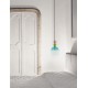 Sandy Gold Metal Glossy Light Green, Blue & Pink Glass LED E14 1x5 Watt 230 Volt IP20 Bulb Excluded D: 16 H1: 30.4 H2: 184.5 cm