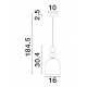 Sandy Gold Metal Glossy Light Green, Blue & Pink Glass LED E14 1x5 Watt 230 Volt IP20 Bulb Excluded D: 16 H1: 30.4 H2: 184.5 cm