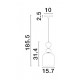 Sandy Gold Metal Glossy Dark Green, Blue Grey & Pink Glass LED E14 1x5 Watt 230 Volt IP20 Bulb Excluded D: 15.7 H1: 31.4 H2: 18