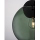 Matt Black Metal & Dark Green Glass LED E27 1x12 Watt 230 Volt IP20 Bulb Excluded D: 24 H1: 24.8 H2: 183.8 cm Adjustable height 