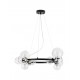 Matt Black Metal & Clear Glass LED G9 11x6 Watt 230 Volt IP20 Bulb Excluded Two Ways Of Mounting D: 65 H: 120 cm Adjustable he