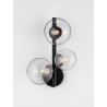 Matt Black Metal & Clear Glass LED G9 3x5 Watt 230 Volt IP20 Bulb Excluded L: 23 W: 19 H: 32 cm