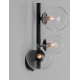 Matt Black Metal & Clear Glass LED G9 3x5 Watt 230 Volt IP20 Bulb Excluded L: 23 W: 19 H: 32 cm 