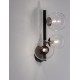 Matt Black Metal & Clear Glass LED G9 3x5 Watt 230 Volt IP20 Bulb Excluded L: 23 W: 19 H: 32 cm 