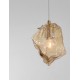 Brass Gold Metal & Amber Glass LED E14 1x5 Watt 230 Volt IP20 Bulb Excluded D: 18 H: 120 cm Adjustable height 