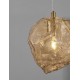 Brass Gold Metal & Amber Glass LED E14 1x5 Watt 230 Volt IP20 Bulb Excluded D: 18 H: 120 cm Adjustable height 