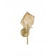 Brass Gold Metal & Amber Glass LED E14 Watt 1x5 Watt 230 Volt IP20 Bulb Excluded D: 14.8 W: 18 H: 34 cm Adjustable height 