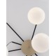 Gold & Matt Black Metal Glossy Opal Glass LED G9 8x5 Watt 230 Volt IP20 Bulb Excluded D: 75 H: 70 cm Adjustable height 