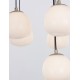 Gold & Matt Black Metal Glossy Opal Glass LED G9 12x5 Watt 230 Volt IP20 Bulb Excluded D: 75 H: 70 cm Adjustable height 