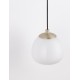 Gold & Matt Black Metal Glossy Opal Glass LED G9 1x5 Watt 230 Volt IP20 Bulb Excluded D: 13 W: 20 H: 40 cm Adjustable height 