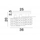Gold Leaf & Matt Black Metal Structured Glass LED E14 3x5 Watt 230 Volt IP20 Bulb Excluded D: 36 H: 20 cm 